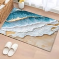 thumbnail image 2 of Coastal Beach 2'x3' Washable Rug, Nautical Ocean Blue Beige Seaside Non-Slip Soft Doormat Area Rugs for Entrance Bathroom Bedsides, Carpet for Kitchen Bedroom, Entryway Floor Mat, 2 of 9