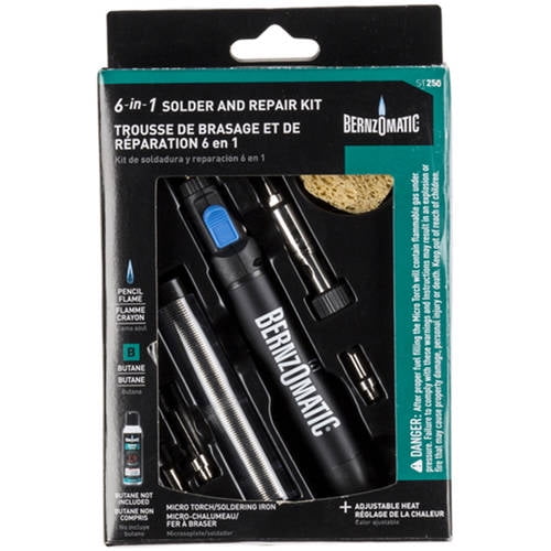 Bernzomatic ST250K 6in1 Butane Micro Torch Kit