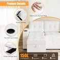 thumbnail image 4 of Danolapsi Sofa Bed,2 in 1 Pull Out Couch Bed with Storage Space and Arms,Sleeper Sofa with Pull Out Bed,L-Shaped Sofa Couch Bed,1 USB-A, 1 Type-C,Linen Sectional Sofa for Living Room（ship in 2 boxes）, 4 of 9