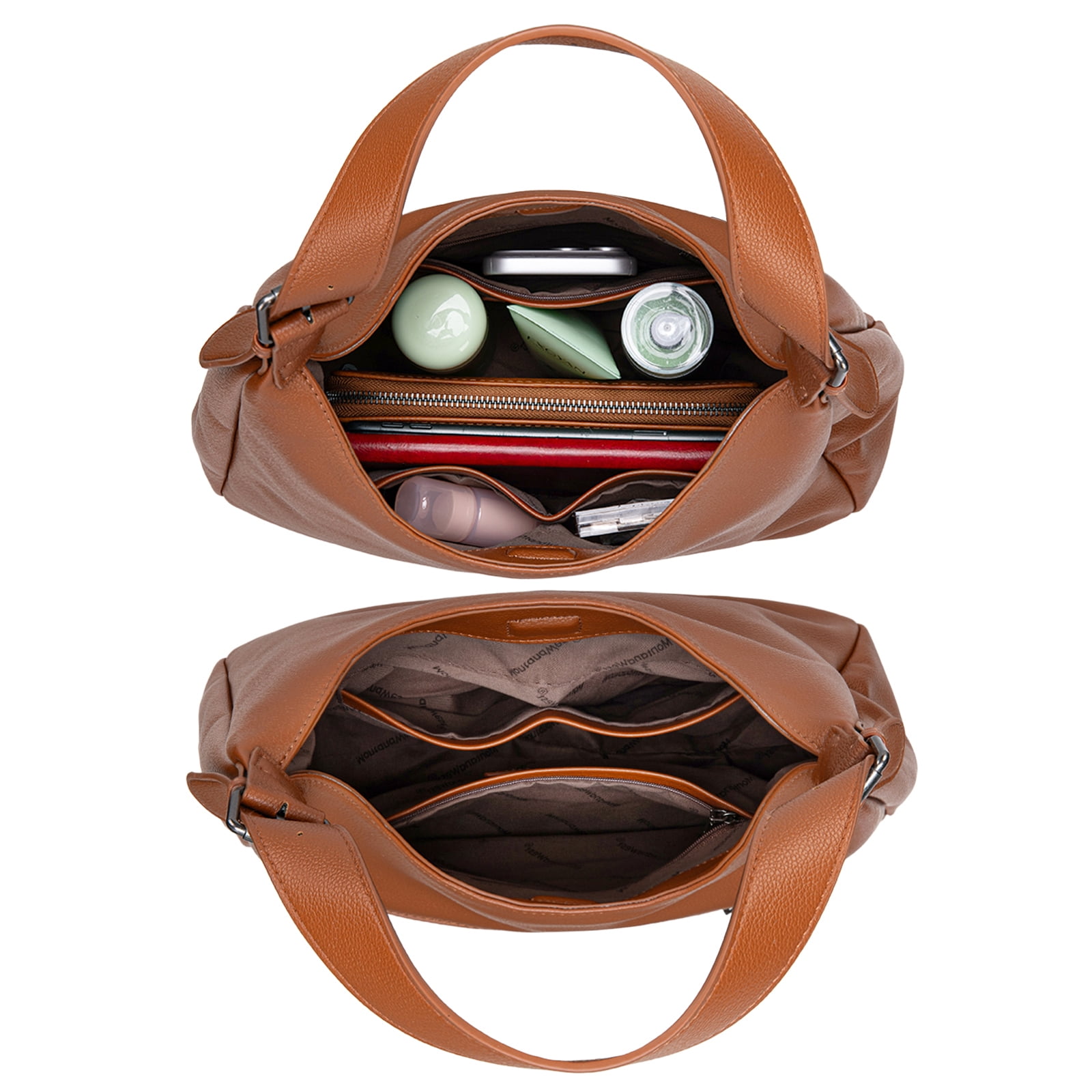 Montana West Hobo Bag Purse for Women Slouchy Shoulder Handbags Purses, Brown