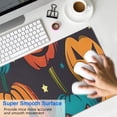 thumbnail image 4 of Long Mouse Pads for Desk,Halloween Colorful Jack Lanterns Desk Mats on Top Of Desks, Desk Mouse Pad Extra Large with 3mm Non-Slip Base and Stitched Edge for Gaming,Office,Work,Home 31.5"x11.8", 4 of 6