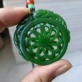 thumbnail image 3 of Exquisite Chinese green jade handmade pendant -, 3 of 9