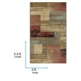 thumbnail image 3 of Livabliss Area Rugs for Living Room, 2x3 Riley Modern Brown Rug, Bedroom Dining Room Home Decor Stain Resistant Carpet (2' x 3'3"), 3 of 7