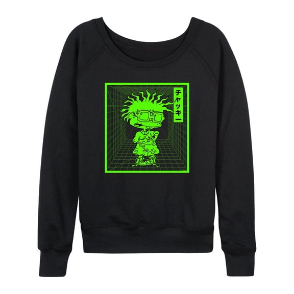 Rugrats - Chuckie Grid - Women's Lightweight French Terry Long Sleeve Shirt