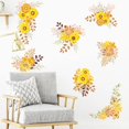thumbnail image 2 of Pegatinas de pared MACHAO flores amarillas autoadhesivas creativas, 2 of 5
