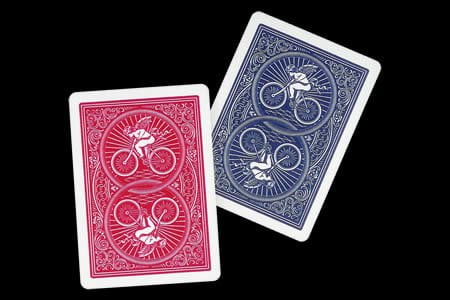 BICYCLE CUPID BACK PLAYING CARDS in RED