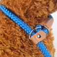 thumbnail image 3 of Braided Dog Leashes Rope Pet DogLeash Dog Traction Rope Leashes Dog Walking Training Lead for Dogs blue Integrated rope 8mm*4feet, 3 of 5