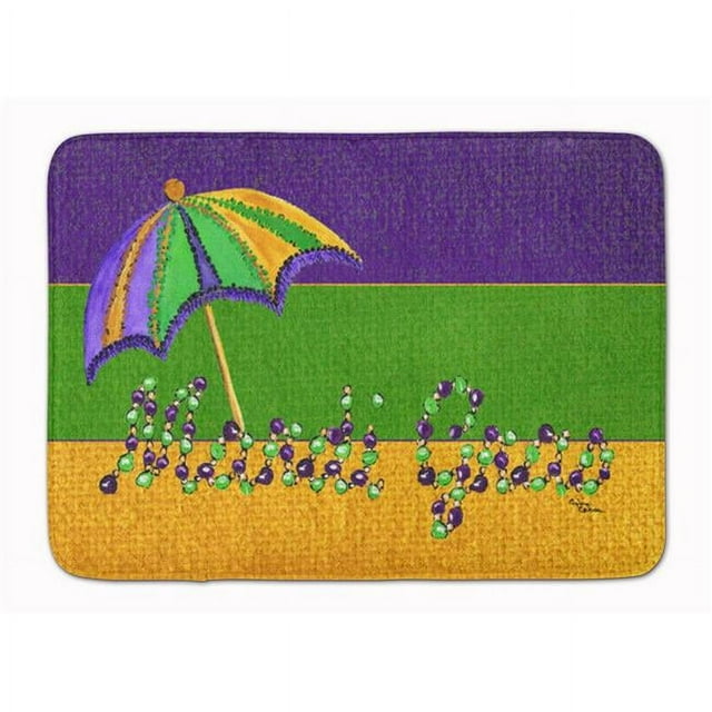 Carolines Treasures 8381RUG Mardi Gras Machine Washable Memory Foam Mat