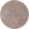 thumbnail image 1 of Ahgly Company Machine Washable Indoor Round Industrial Modern Dark Almond Brown Area Rugs, 6' Round, 1 of 7