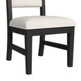 thumbnail image 5 of Woodridge  Dining Side Chair with WhiteFabric in Black with Grain (2 Per Carton), 5 of 8