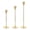 Champaign Gold 3pcs, variant on Dserhfy 3/6Pcs/Set Vintage Tall Metal Candlestick Pillar Taper Candle Holder Home Living Room Christmas Wedding Party Candle Stand Dining Table Centerpiece