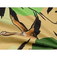 thumbnail image 5 of oneOone Rayon Yellow Fabric Flamingo Craft Projects Decor Fabric Printed By The Yard 56 Inch Wide, 5 of 5