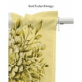 thumbnail image 5 of Eucalyptus Yellow Kitchen Valances for Windows Farmhouse Linen Window Valance Curtain for Living Room Window Treatment Stripes Bottle Flower Cactus Plant Valance Rod Pocket Topper Drape, 42 x 12 Inch, 5 of 6