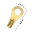 thumbnail image 4 of unbranded 10Ud Kit De Conectores Eléctricos Aislados Para Audio Y Marina En Color Dorado, 4 of 5