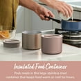 thumbnail image 2 of Bentgo Stainless Insulated Food Container - 2.4 Cups (19 oz), Triple-Layer Insulation, Vacuum Seal, Leak-Proof, Built-In Handle, Wide Opening, Premium Stainless Steel, for Cool/Warm Foods (Rose Gold), 2 of 8