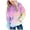 E#03-Light Blue, variant on OYXSER Kids Girls Ombre Print Hooded Sweatshirt Long Sleeve Pullover Top with Front Pocket Casual Outdoor Wear, Hot Pink 5-6Y