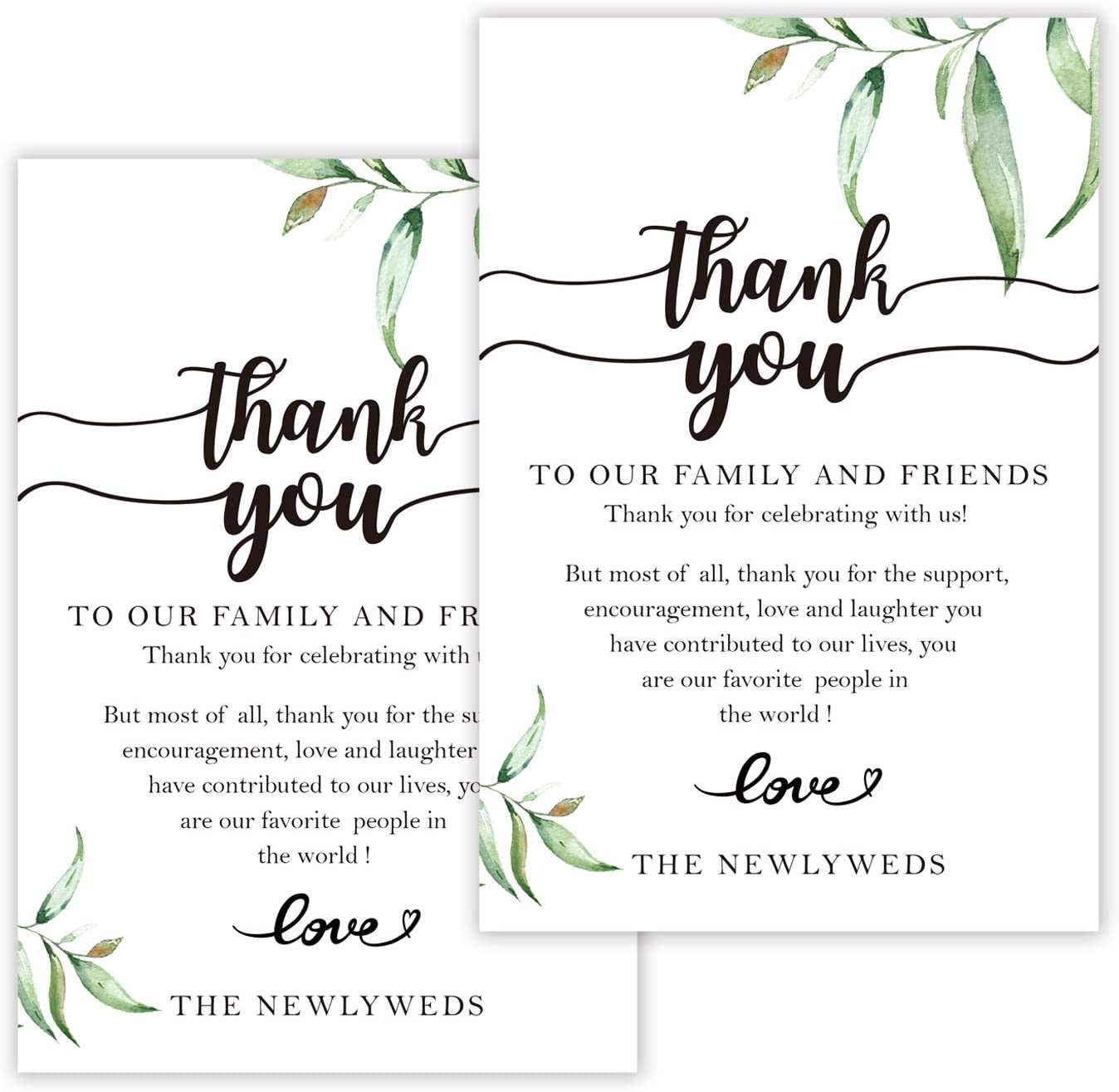 Business Industrial Bliss Collections Wedding Reception Thank You Cards Pack Of 50 Real Silver Foil Cards Are A Great Addition To Your Table Centerpiece And Wedding Decorations Made In The Usa