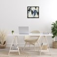 thumbnail image 4 of Stupell Industries Modern Blue & Neutral Abstraction Black Floating Frame Canvas Art, 18 x 18, by June Erica Vess, 4 of 8