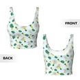 thumbnail image 5 of Haiem Pineapple Pattern Womens Sports Bra - U Neck Padded Low Impact Yoga Bra Workout Crop Top Gym Moisture-Wicking Workout Vest -X-Large, 5 of 9