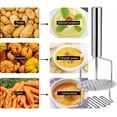 thumbnail image 4 of Stainless Steel Potato Masher, Professional Dual-Press Potato Masher Heavy Duty Potato Ricers for Potatoes,Vegetables and Fruits, 4 of 7