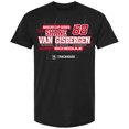 thumbnail image 2 of Men's Trackhouse Racing Team Collection Black Shane van Gisbergen 2025 NASCAR Cup Series Schedule T-Shirt, 2 of 3