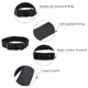 thumbnail image 4 of Collar táctico de nailon para perros, collar de entrenamiento militar ajustable con hebilla de doble anilla metálica en D (negro-XL, 75 cm), 4 of 5