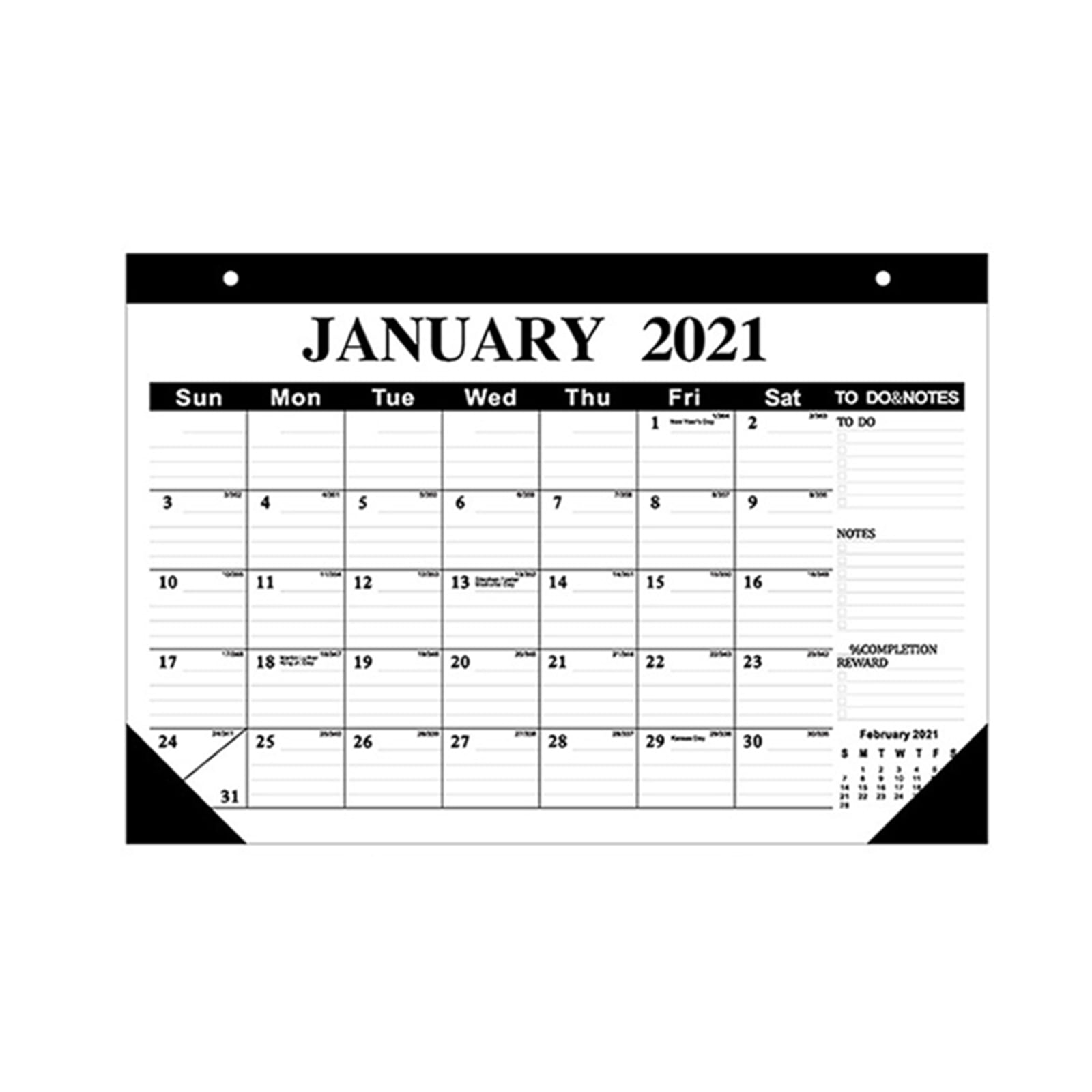 Desk Calendar 2021 Walmart Qualads Riset