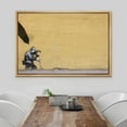 thumbnail image 3 of wall26 Framed Canvas Print Wall Art Banksy Camera Mean Pulls Pink Flower Graffiti &amp; Street Art Pop Culture Illustrations Pop Art Bohemian Dark for Living Room, Bedroom, Office - 24"x36", 3 of 5