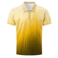 thumbnail image 4 of DayScoop Plus Size T-Shirt for Men Fashion TShirt Summer Casual Print Short Sleeved Half Button Turndown Collar Breathable Oversize Tops Tees, 4 of 5