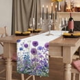 thumbnail image 2 of Table Runners 72 Inches Long Dress Scarves, Watercolor Floral Farmhouse Kitchen/Dining Table Runner, Coffee Tablerunners, Spring Garden Onion Flowers Lavender Plants 18x72 Inch, 2 of 9