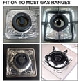 thumbnail image 6 of 100 Pcs Packed Disposable Gas Burner Liner Square, Aluminum Foil Square Stove Burner Cover, 8.5" Stove Burner Bib Pad, Gas Stovetop Protector, 6 of 6