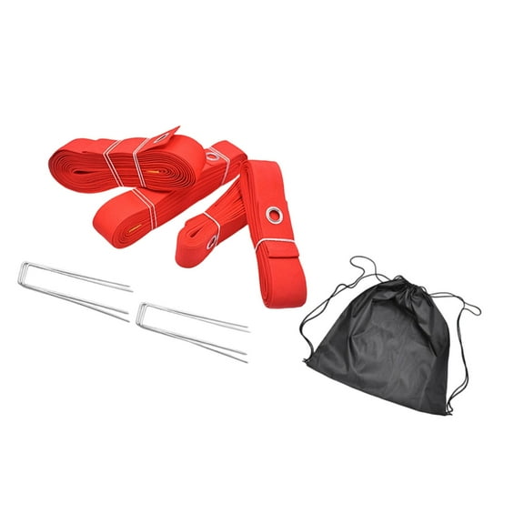 Outdoor Volleyball Boundaries Line Beach Volleyball Line with Ground Nails for Grasslands Outdoor Sports Enduring