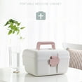 thumbnail image 4 of tredstone Practical Storage Box For Medicines Double-layered Divided Storage Safety Buckle Portable 2. Large Nordic powder, 4 of 6