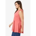 thumbnail image 3 of Woman Within Plus Size Sleeveless Fit-And-Flare Tunic Top, 3 of 4