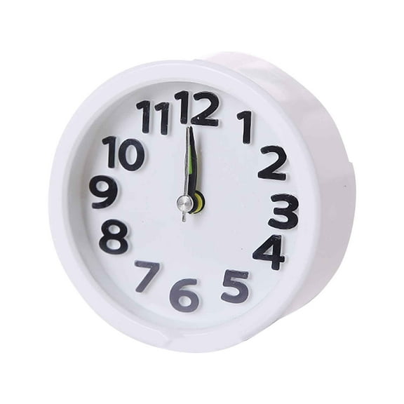 EGYMEN Cute Travel Alarm Clock, Compact Silent Quartz Alarm Clock, Portable Lightweight Bedside Alarm Clock, Unique Gift for Bed Lovers