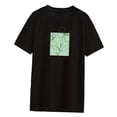 thumbnail image 3 of Camiseta para Mujer Sunnimix Elegante Básica Ajuste Holgado Negro XL, 3 of 8