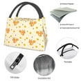 thumbnail image 4 of Yiaed Squirrel And Leaves Print Lunch box lunch bag Portable Insulated Lunch Box for Women Men Cooler Tote Bag with Front Pocket for Work Picnic Travel, 4 of 6