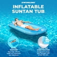 thumbnail image 2 of Swimline Original Suntan Tub Relaxing Outdoor Cushioned Water Lounge Float, Blue, 2 of 8