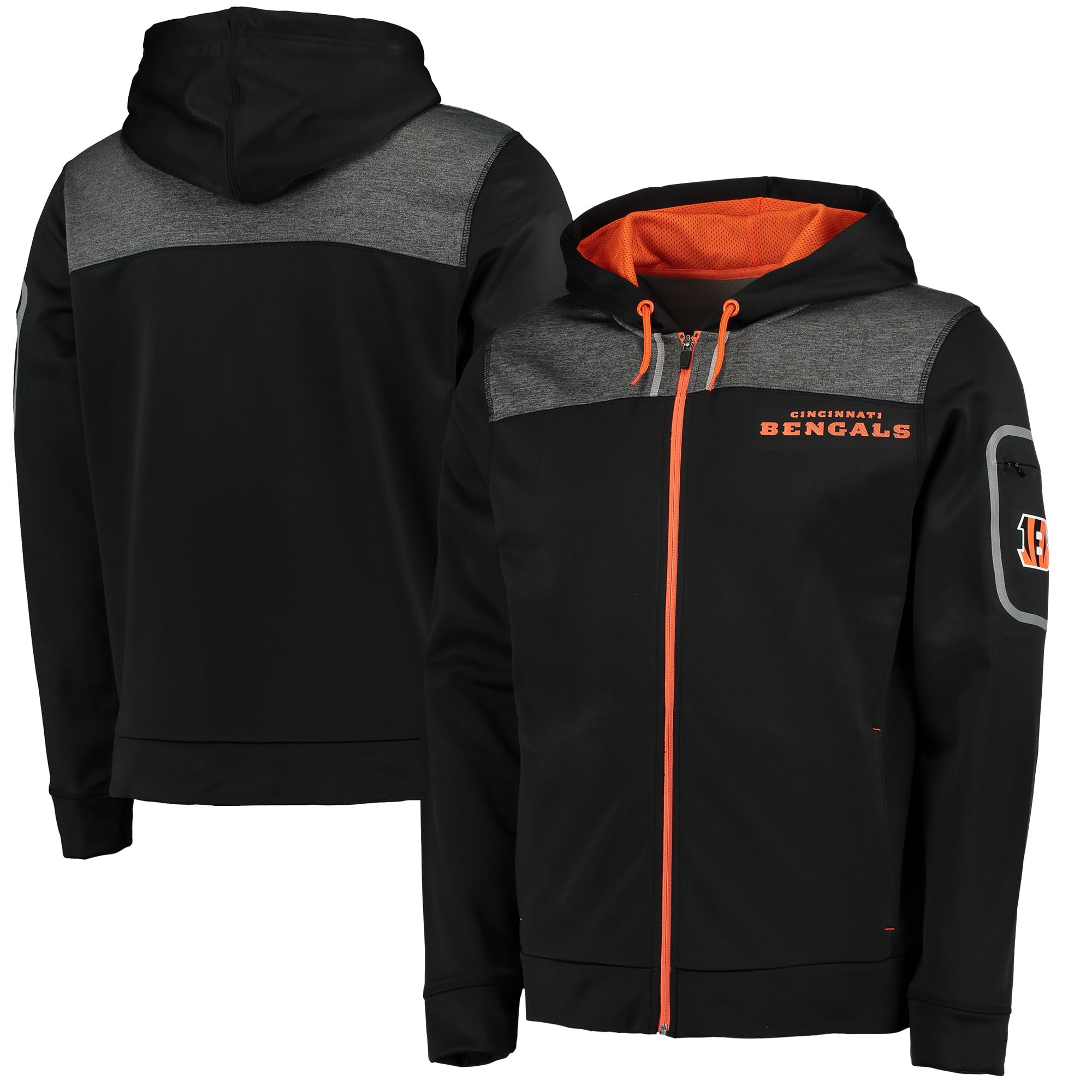 Cincinnati Bengals Majestic Game Elite FullZip Hoodie