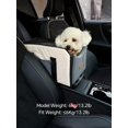 thumbnail image 4 of 1pc Dual-Color Pet Car Seat With Armrest Suitable For Small Pets To Boost Safety And Comfort In The Middle, Perfect For Traveling In Cars, Trucks, And, 4 of 5