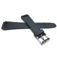 thumbnail image 4 of Bandini 18mm Black Rubber Sports Watch Band Strap, Matte, 2 Spring Bars Included, 4 of 5