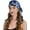Blue Rose Navy, variant on Chemo Headwear Pre Tied Head Scarf Headwraps Lightweight Turban Beanie Cap for Women