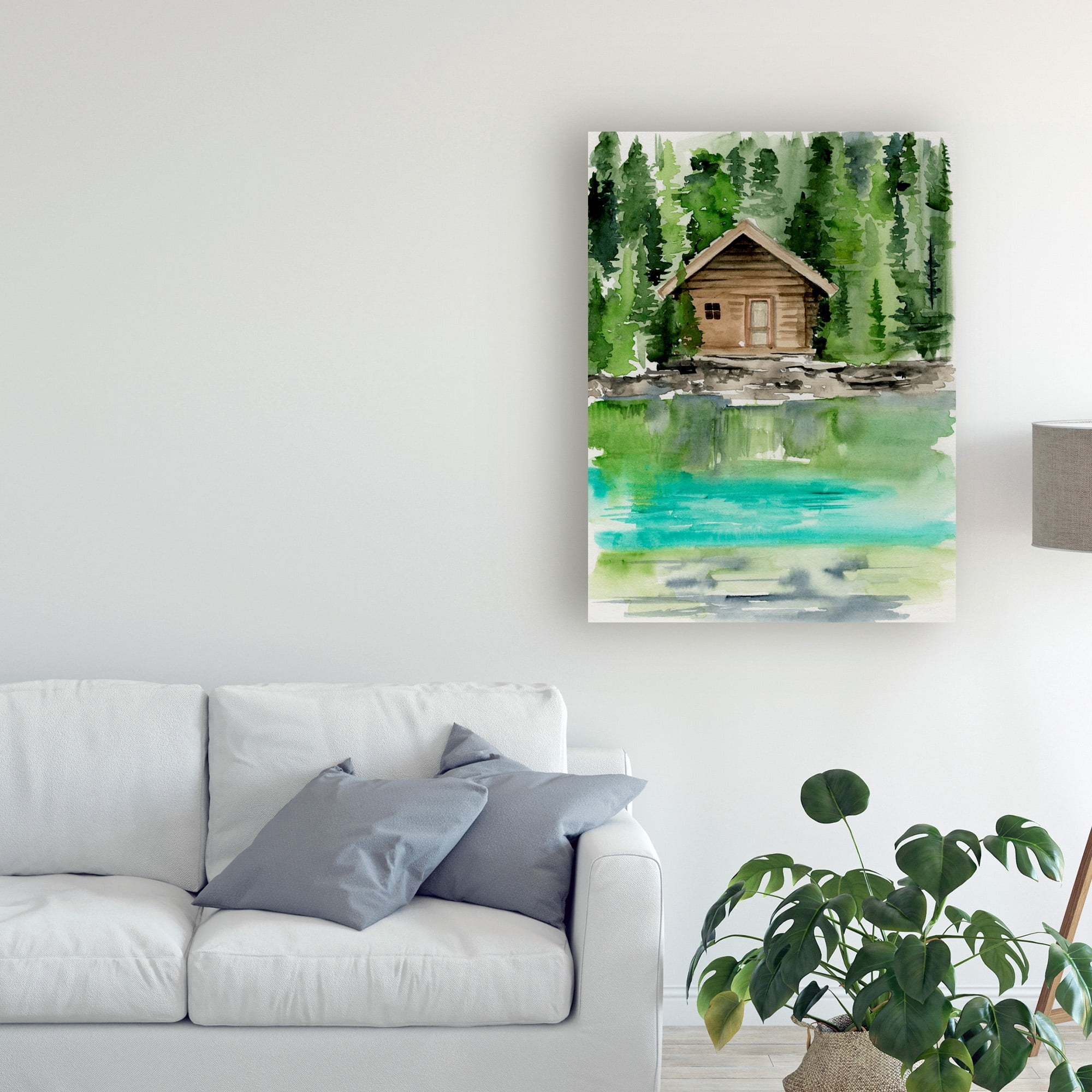 Trademark Fine Art 'Lake Views II' Canvas Art by Jennifer Paxton Parker