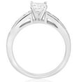 thumbnail image 3 of Pompeii 1 1/4ct Princess Cut Diamond Engagement Ring 3/4ct ctr 14K White Gold (G/H,I1), 3 of 4