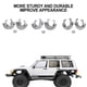 thumbnail image 2 of Tholdsy Contrapeso RCGOFOLLOW, pieza de coche de control remoto, contrapeso de alta resistencia para 1/10 Axial SCX10 Crawler RC, pieza de Kits de construcción modelo Plata, 2 of 6