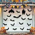 thumbnail image 1 of Harliver - 24 murciélagos magnéticos para garaje, decoración de Halloween, para puertas de garaje, interiores y exteriores, refrigeradores, puertas de coche, 1 of 8
