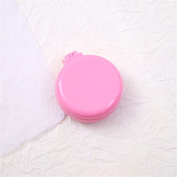 LBGAJGS Folding Hair Brush with Mirror, Round Portable Pocket Hair Brush, Mini Massage Comb Travel Size for Women and Girls