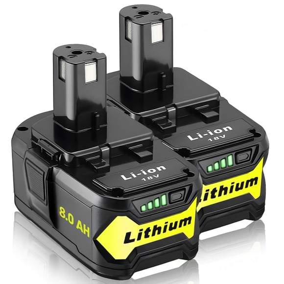 Batería Ultraxxis de repuesto para Ryobi, 2 paquetes de 18 V y 8.0 Ah