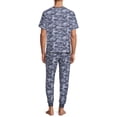 thumbnail image 2 of ANDE Men's Short Sleeve Top & Jogger Sleepwear Sets, Sizes S-2XL, Mens Pajamas, 2 of 6