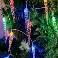 thumbnail image 4 of LED Icicle Fairy Lights Battery Operated 19.68FT 40LED Acrylic Icicle Clear Plastic Icicles Fairy Lighting Curtain for Winter Decoration Garden Party Holiday, 4 of 6